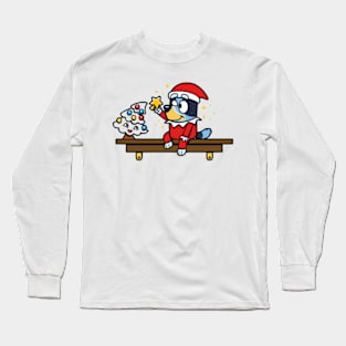 cristmas bluey Long Sleeve T-Shirt